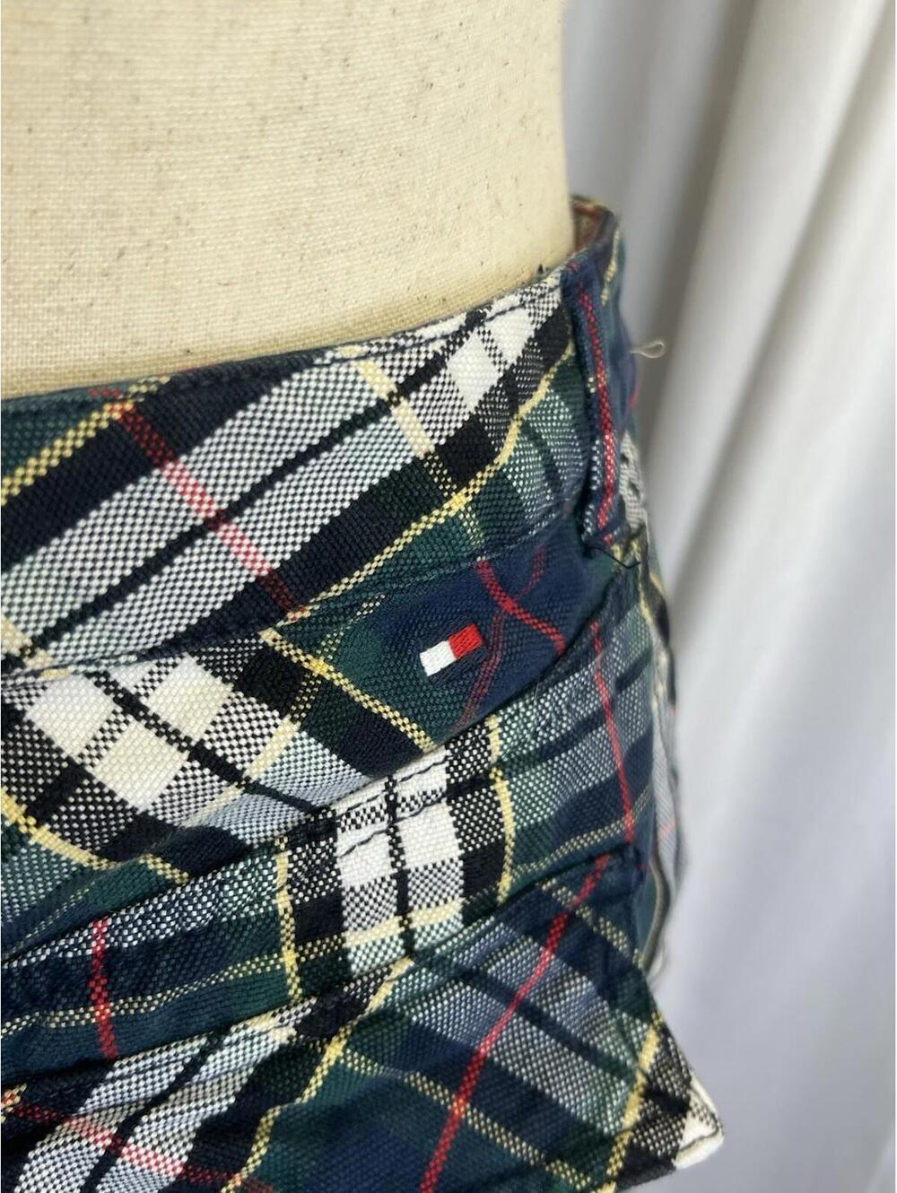 Tommy Hilfiger Jeans Classic Tartan Plaid Skirt With 5 Pockets VTG Sz 6 EUC Y2K - Picture 6 of 9